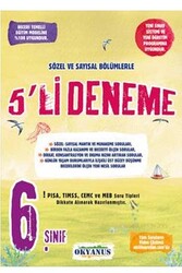 Okyanus Yayınları - ​Okyanus Yayınları 6. Sınıf Sözel ve Sayısal Bölümlerle 5'li Deneme