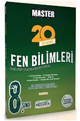 ​Okyanus Yayınları 8. Sınıf Master 20 Fen Bilimleri Deneme - 1