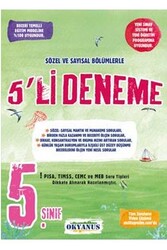 Okyanus Yayınları - ​Okyanus Yayınları 5. Sınıf Sözel ve Sayısal Bölümlerle 5'li Deneme