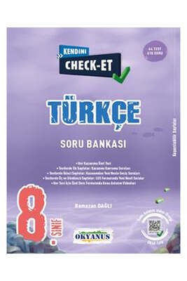 Okyanus Yayıncılık 8. Sınıf Kendini Check Et Türkçe Soru Bankası - 1
