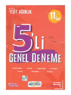 Okyanus Yayınları 11. Sınıf Eşit Ağırlık 5 li Deneme - 1