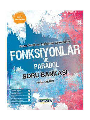 Okyanus Yayınları YKS AYT Fonksiyonlar ve Parabol Soru Bankası - 1