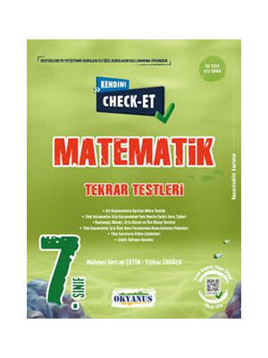 Okyanus Yayıncılık 7. Sınıf Kendini Check - Et Matematik Tekrar Testleri - 1