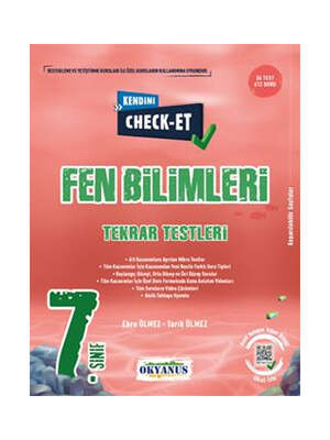 Okyanus Yayıncılık 7. Sınıf Kendini Check - Et Fen Bilimleri Tekrar Testleri - 1