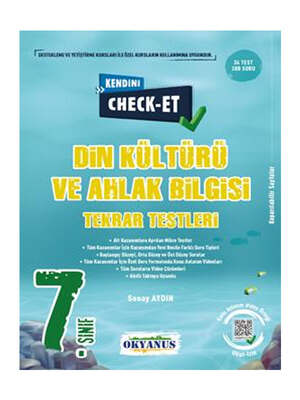 Okyanus Yayıncılık 7. Sınıf Kendini Check - Et Din Kültürü Ve Ahlak Bilgisi Tekrar Testleri - 1