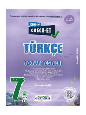 Okyanus Yayıncılık 7. Sınıf Kendini Check - Et Türkçe Tekrar Testleri - 1