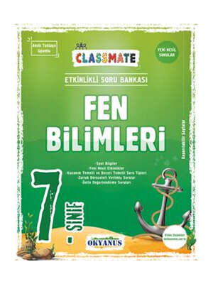 Okyanus Yayıncılık 7. Sınıf Classmate Fen Bilimleri Soru Bankası - 1