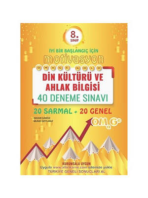 Omage Yayınları 8. Sınıf Din Kültürü Ve Ahlak Bilgisi Gold 40 Deneme - 1