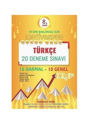 Omage Yayınları 8. Sınıf Türkçe Gold 20 Deneme - 1