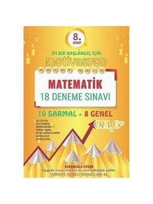 Omage Yayınları 8. Sınıf Matematik Gold 18 Deneme - 1