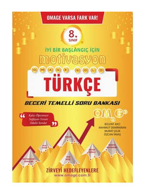Omage Yayınları 8.Sınıf Türkçe Motivasyon Soru Bankası - 1