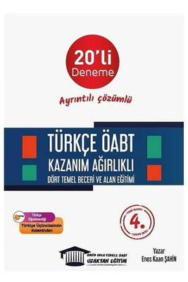 Ömür Hoca Uzaktan Eğitim 2021 ÖABT Türkçe Öğretmenliği Dört Temel Beceri ve Alan Eğitimi 20 Deneme Çözümlü - 1