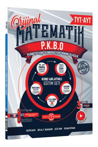 Orijinal Yayınları TYT AYT Matematik Permütasyon Kombinasyon Binom Olasılık Konu Anlatımlı Eğitim Seti - 1