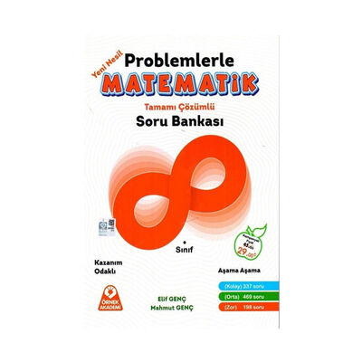Örnek Akademi Yayınları 8.Sınıf Problemlerle Matematik Tamamı Çözümlü Soru Bankası - 1