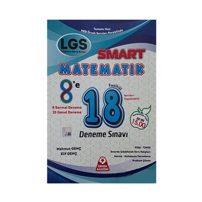 Örnek Akademi Yayınları LGS Smart Matematik 18 Deneme Sınavı - 1