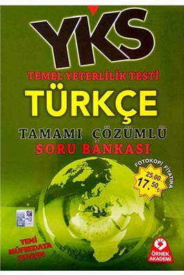 Örnek Akademi Yayınları TYT Türkçe Tamamı Çözümlü Soru Bankası - 1