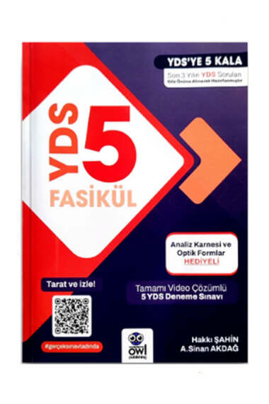 Owl Publishing YDS'ye 5 Kala Fasikül Çözümlü Deneme - 1