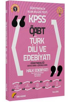 Özdil Akademi 2021 ÖABT Türk Dili ve Edebiyatı 1. Kitap Halk Edebiyatı Konu Anlatımlı - 1