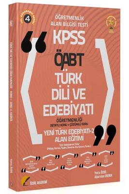 Özdil Akademi 2021 ÖABT Türk Dili ve Edebiyatı 4. Kitap Yeni Türk Edebiyatı-2 Konu Anlatımlı - 1