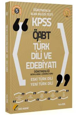 Özdil Akademi 2021 ÖABT Türk Dili ve Edebiyatı 5. Kitap Eski Türk Dili-Yeni Türk Dili Konu Anlatımlı - 1
