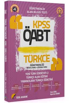 Özdil Akademi 2021 ÖABT Türkçe Öğretmenliği 4. Kitap Yeni Türk Edebiyatı-2 Konu Anlatımlı - 1