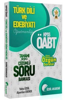 Özdil Akademi 2021 ÖABT Türk Dili ve Edebiyatı Öğretmenliği Tamamı Çözümlü Soru Bankası - 1