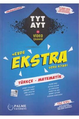 Palme Yayınları TYT AYT Türkçe Matematik Evde Ekstra Soru Kitabı - 1
