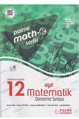 Palme Yayınları AYT Matematik 12 Deneme Sınavı Mathe Serisi - 1