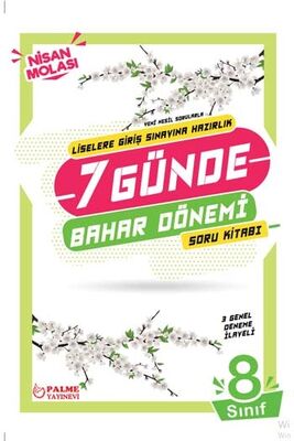 ​Palme Yayınları 8. Sınıf LGS 7 Günde Bahar Dönemi Soru Kitabı - 1