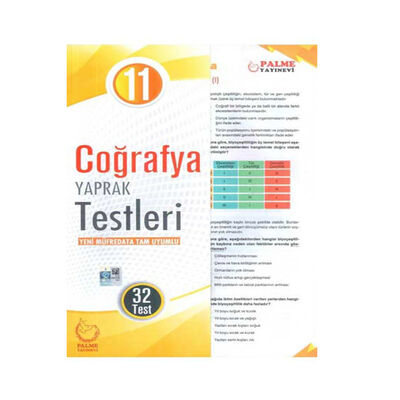 Palme Yayınları 11. Sınıf Coğrafya Yaprak Testleri - 1