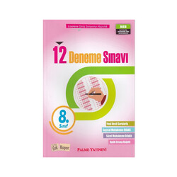 Palme Yayınları 8. Sınıf 12 Deneme Sınavı - Palme Yayıncılık