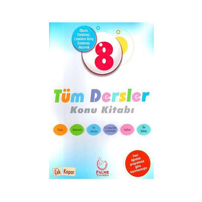 Palme Yayınları 8. Sınıf Tüm Dersler Konu Kitabı - 1