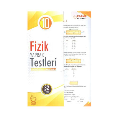 Palme Yayınları 10. Sınıf Fizik Yaprak Testleri - 1