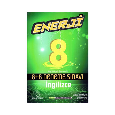 Palme Yayınları 8. Sınıf İngilizce Enerji 8+8 Deneme Sınavı - 1