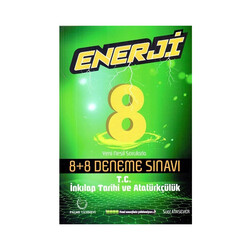 Palme Yayınları 8. Sınıf T.C. İnkılap Tarihi ve Atatürkçülük Enerji 8+8 Deneme Sınavı - Palme Yayıncılık