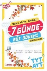 Palme Yayıncılık - ​Palme Yayınları TYT AYT Fizik Kimya Biyoloji 7 Günde Güz Dönemi Soru Kitabı