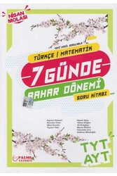Palme Yayıncılık - Palme Yayınları TYT AYT Türkçe Matematik 7 Günde Bahar Dönemi Soru Kitabı
