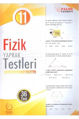 Palme Yayınları 11. Sınıf Fizik Yaprak Testleri - 1