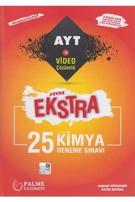 Palme Yayınları AYT Kimya Evde Ekstra 25 Deneme Sınavı - 1