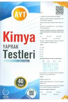 Palme Yayınları AYT Kimya Yaprak Testleri - 1