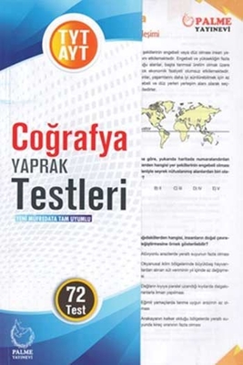 Palme Yayınları TYT AYT Coğrafya Yaprak Testleri - 1