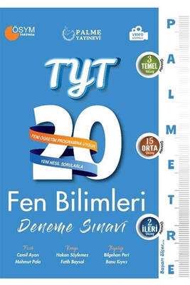 Palme Yayınları TYT Fen Bilimleri Palmetre Serisi 20 Deneme Video Çözümlü - 1