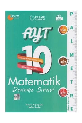 Palme Yayınları AYT Matematik Palmetre Serisi 10 Deneme Sınavı - 1