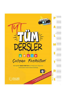 Palme Yayınları 2023 TYT Tüm Dersler Aylık Çalışma Fasikülleri - 1