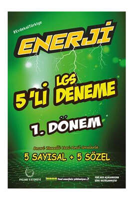 Palme Yayınları LGS 1.Dönem Enerji 5 Deneme - 1