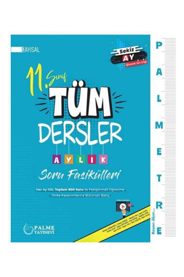 Palme Yayınları 2024 Palmetre 11.Sınıf Sayısal Tüm Dersler Çalışma Fasikülleri - 1