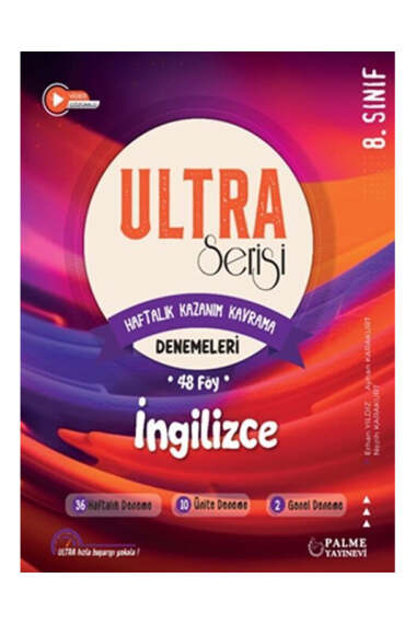 Palme Yayınları 2024 Ultra Serisi LGS 8.Sınıf İngilizce Denemeleri (Haftalık Kazanım Kavrama) 48 Föy - 1