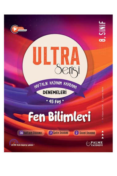 Palme Yayınları 2024 Ultra Serisi LGS 8.Sınıf Fen Bilimleri Denemeleri 45 Föy - 1