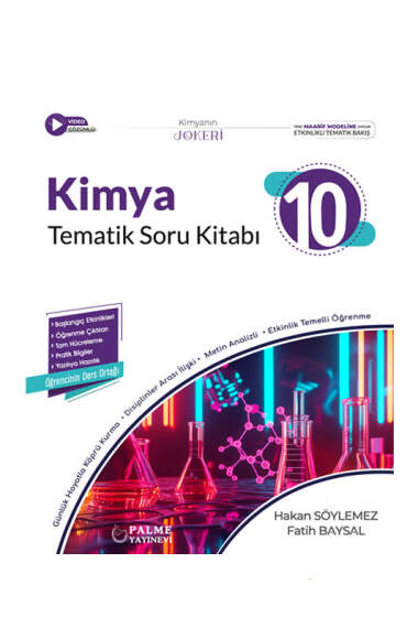 Palme Yayınları 10.Sınıf Joker Kimya Tematik Soru Bankası - 1