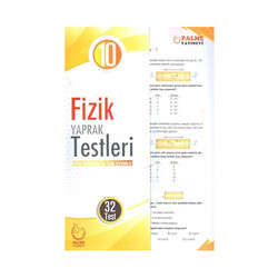 Palme Yayıncılık - Palme Yayınları 10. Sınıf Fizik Yaprak Testleri